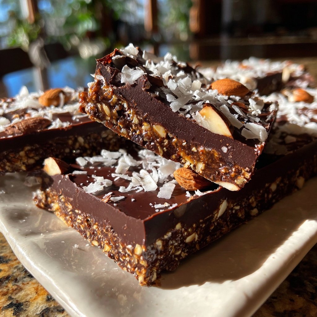 Chocolate Coconut Almond Bars
