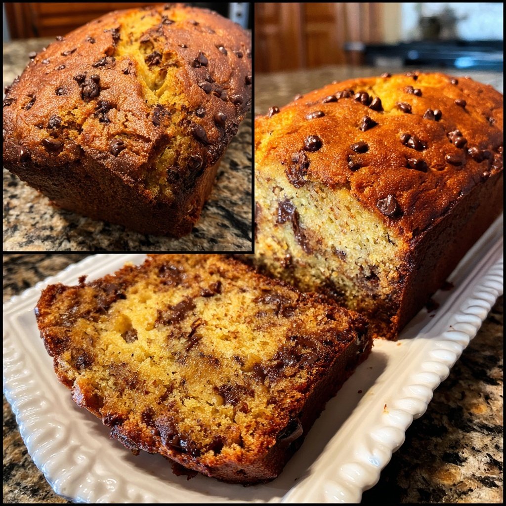Banana Bread with Mini Chocolate Chips Recipe