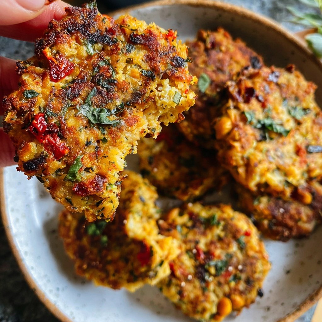 Baked Mediterranean Veggie Patties
