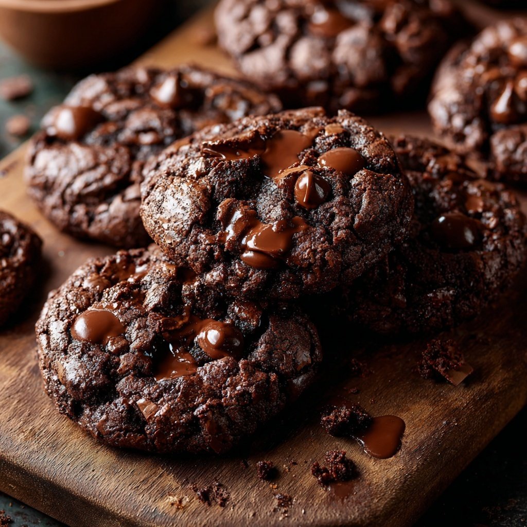 Chewy Brownie Mix Cookies With Chocolate Chips
