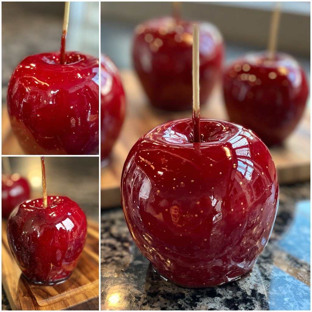 Red Glossy Candy Apples