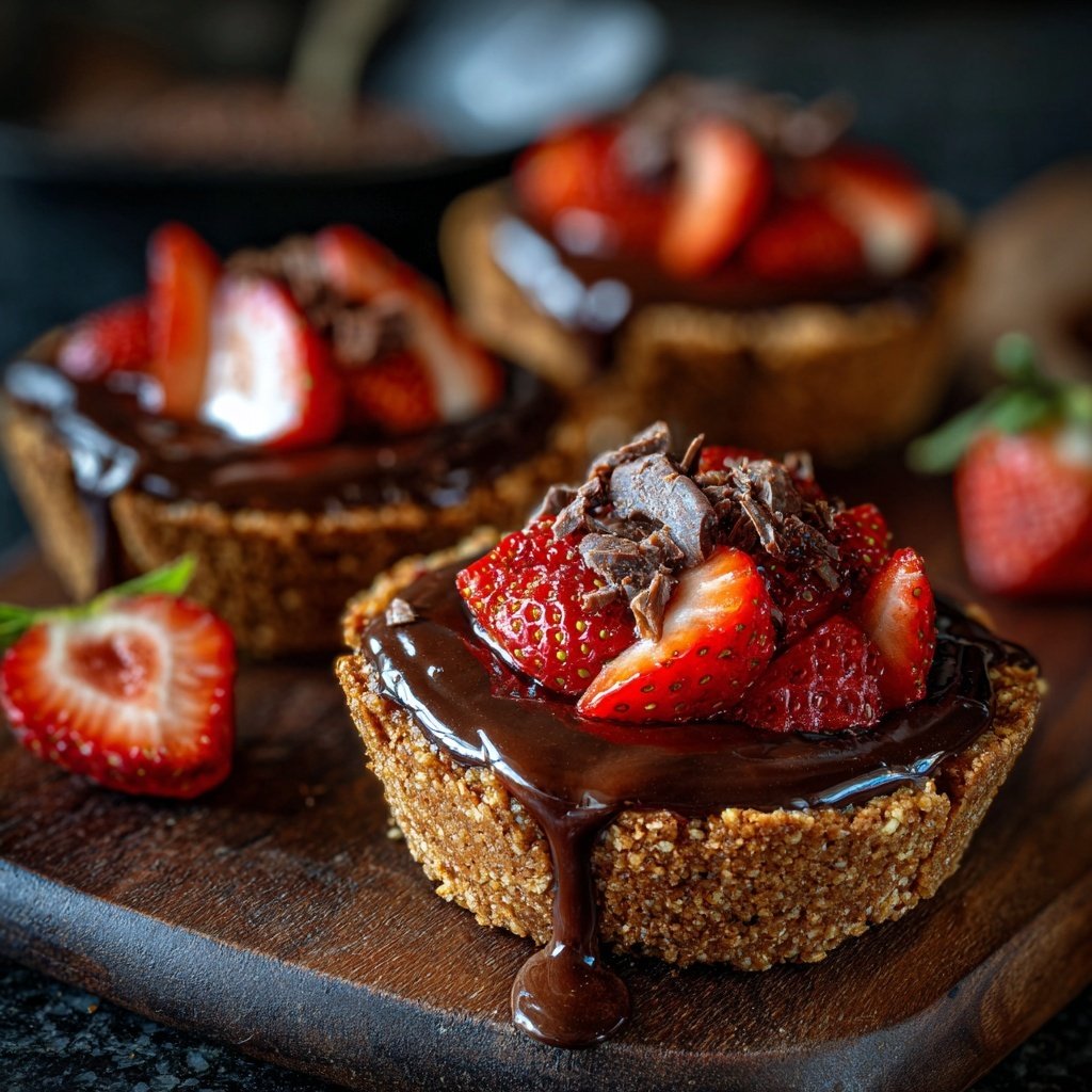 Dubai Chocolate Strawberry Crunch Cups