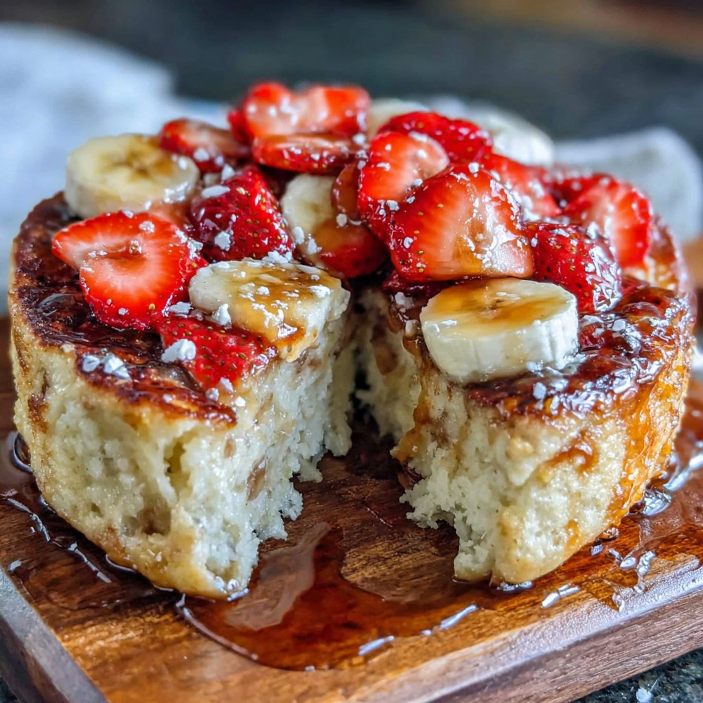 Strawberry Banana Baked Pancake