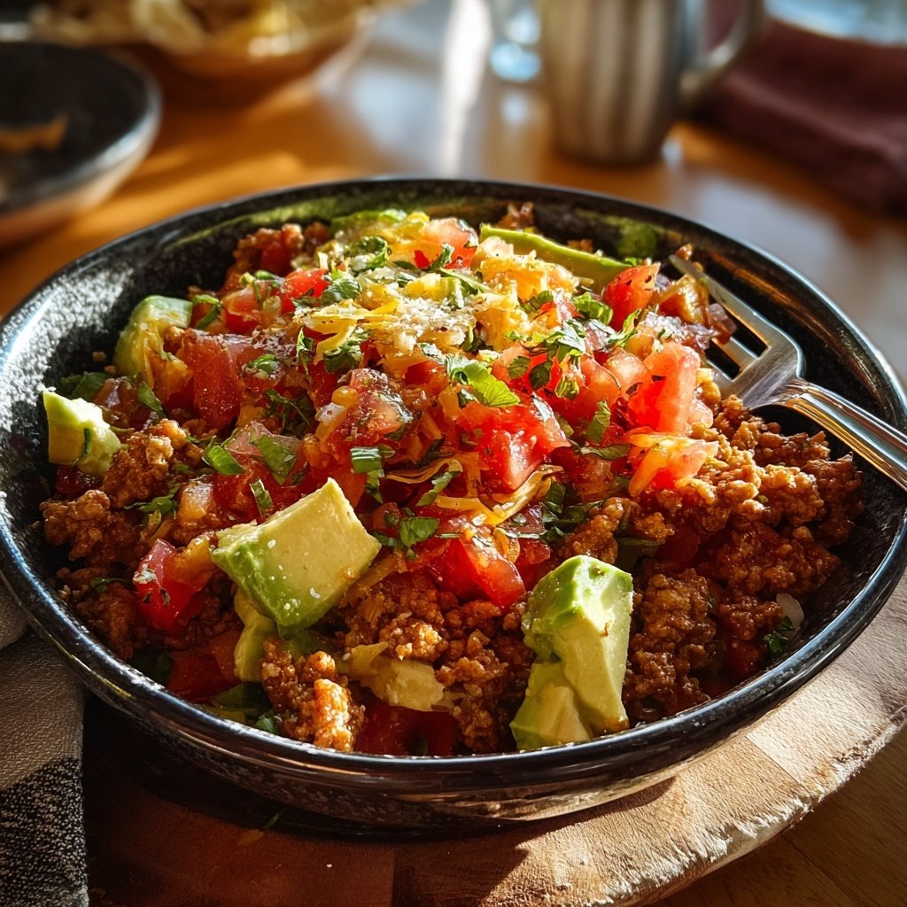Ground Turkey Taco Bowl
