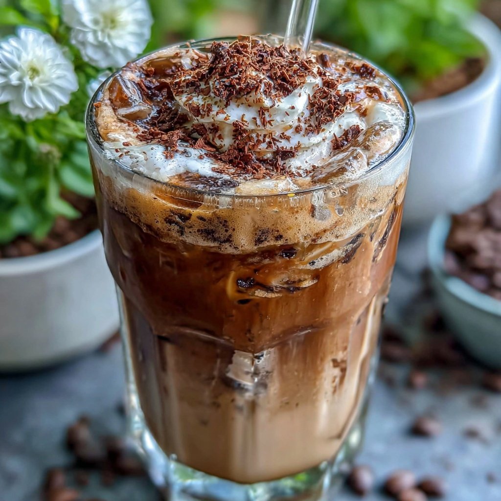 Low Calorie Iced Vanilla Coffee Drink