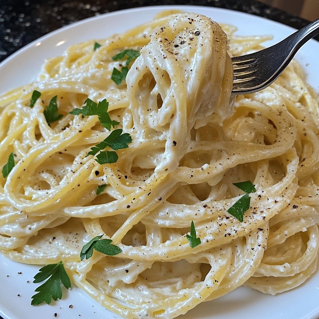 Easy Creamy Garlic Pasta
