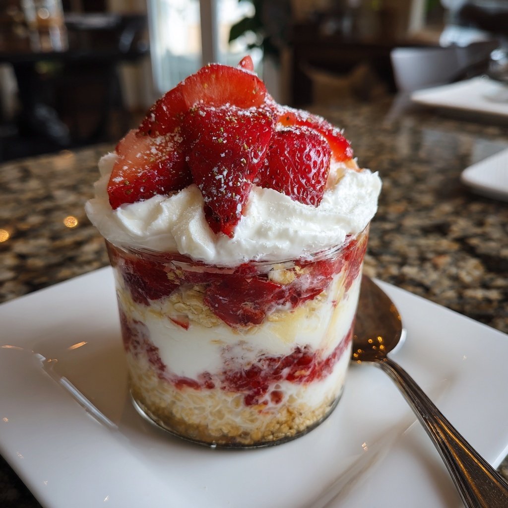 Strawberry Cheesecake Overnight Oats